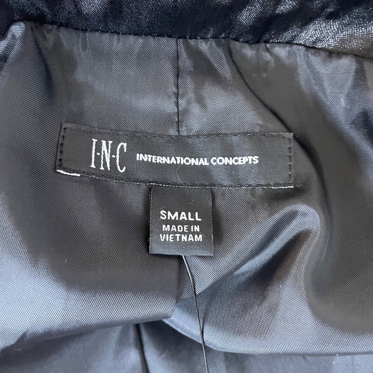 Inc International Concepts Womens Black Sequin  Blazer  Formal Jacket Sz M