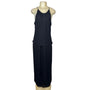 Chelsea Nites Women's Black Sleeveless Beaded Jumpsuit With Back Zipper Size 14