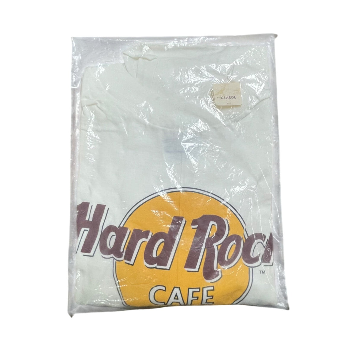 Hanes Mens White Hard Rock Cafe Long Sleeve Shirt XL San Francisco Design - New