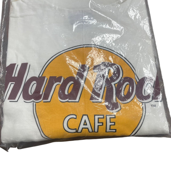 Hanes Mens White Hard Rock Cafe Long Sleeve Shirt XL San Francisco Design - New
