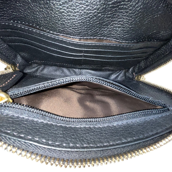 Dooney & Bourke Womens Black Leather Adjustable Strap Belvedere Crossbody Bag