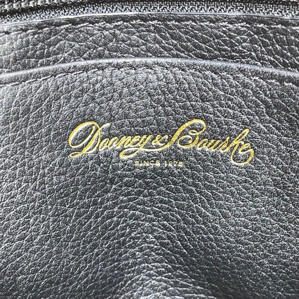 Dooney & Bourke Womens Black Leather Adjustable Strap Belvedere Crossbody Bag