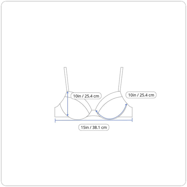Rhonda Shear Two Pack Wireless Bras Light Blue & Print Size XL