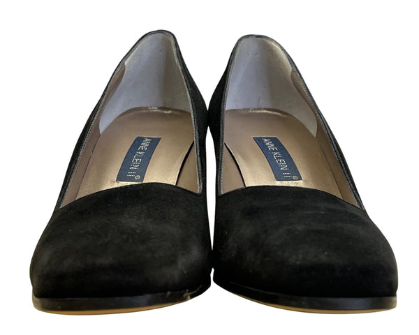 Anne Klein II Women’s Black Suede Lola Heels Size 8N