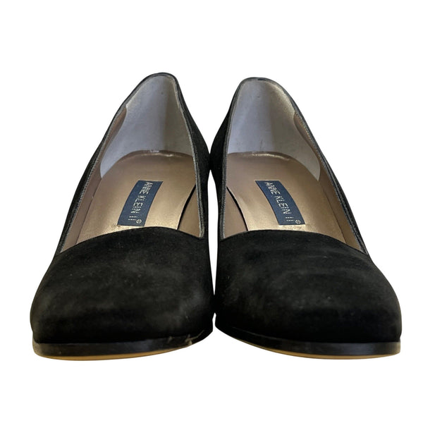 Anne Klein II Women’s Black Suede Lola Heels Size 8N