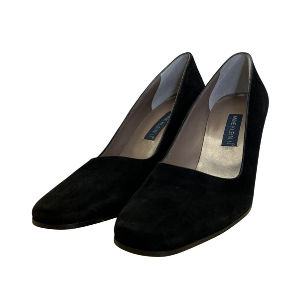 Anne Klein II Women’s Black Suede Lola Heels Size 8N