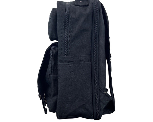 Approach Fashion In My Way Black Canvas Multi-Pockets Expandable Backpack Sz M
