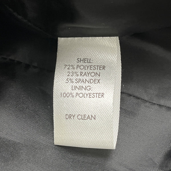 Calvin Klein Women’s Gray Cropped Blazer Jacket Sleeves Classic Fit Size 2 3/4