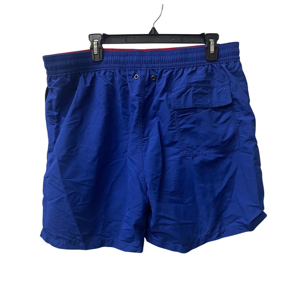 Polo Ralph Lauren Mens Blue Nylon Swim Trunks Mesh Lining Elastic Waist Drawstring XXL