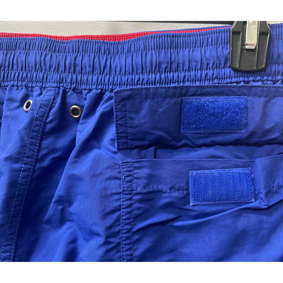 Polo Ralph Lauren Mens Blue Nylon Swim Trunks Mesh Lining Elastic Waist Drawstring XXL