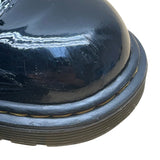 Dr. Martens Youth Black Patent Leather With Side Zipper Lace-Up Boots Size 5 US