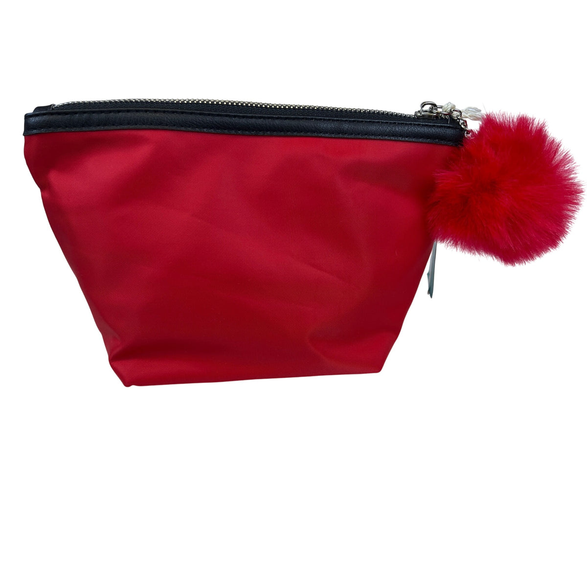 Target Womens Red Nylon "Oh Snap!" Gingerbread Pouch With Zipper & Pom Pom Charm