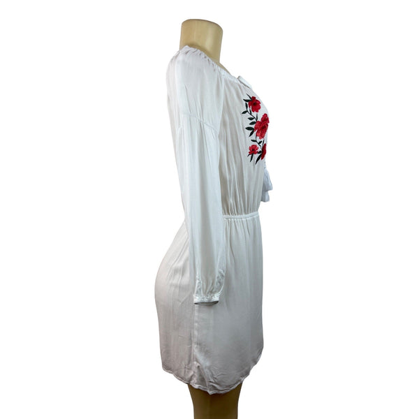 L.A Hearts Women's White Blousson Dress Sz M