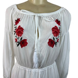 L.A Hearts Women's White Blousson Dress Sz M