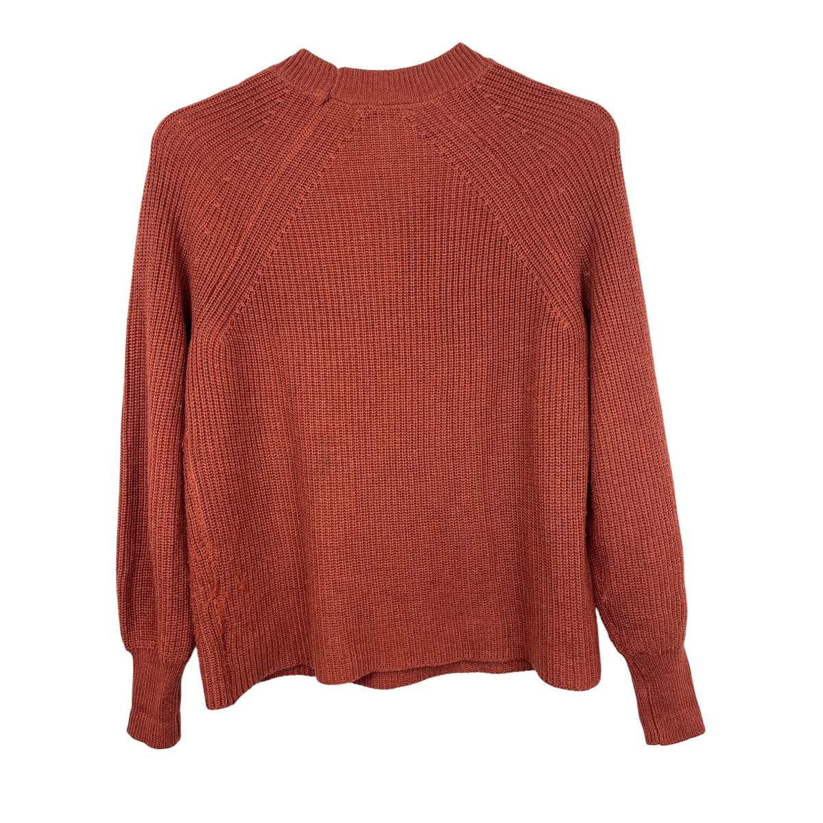 Jessica Simpson Womens Rust Knit Sweater Long Sleeve Crewneck Casual Comfortable Size S