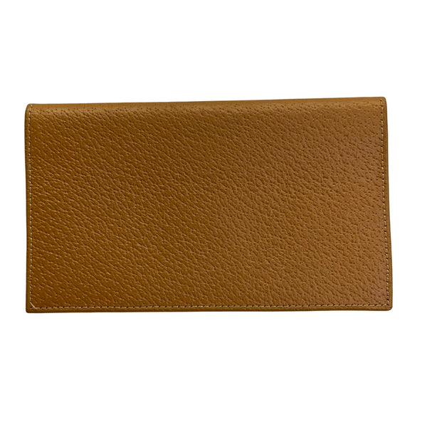 Vintage Handmade Men’s Tan Real Pigskin Card Holder Cover Wallet Size M