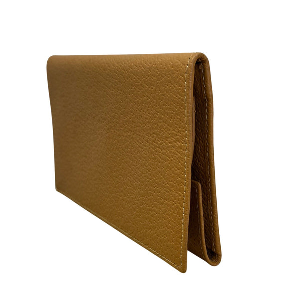 Vintage Handmade Men’s Tan Real Pigskin Card Holder Cover Wallet Size M