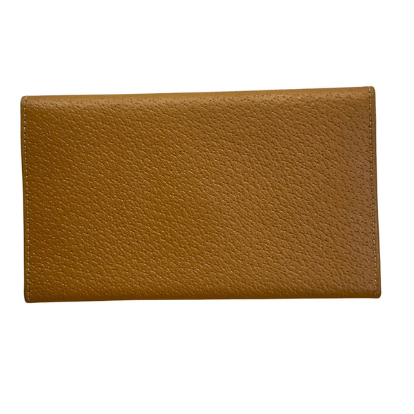 Vintage Handmade Men’s Tan Real Pigskin Card Holder Cover Wallet Size M