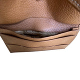 Vintage Handmade Men’s Tan Real Pigskin Card Holder Cover Wallet Size M