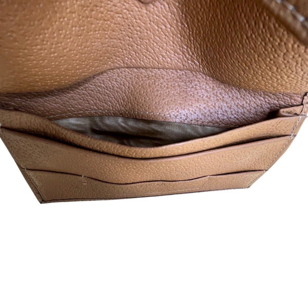 Vintage Handmade Men’s Tan Real Pigskin Card Holder Cover Wallet Size M