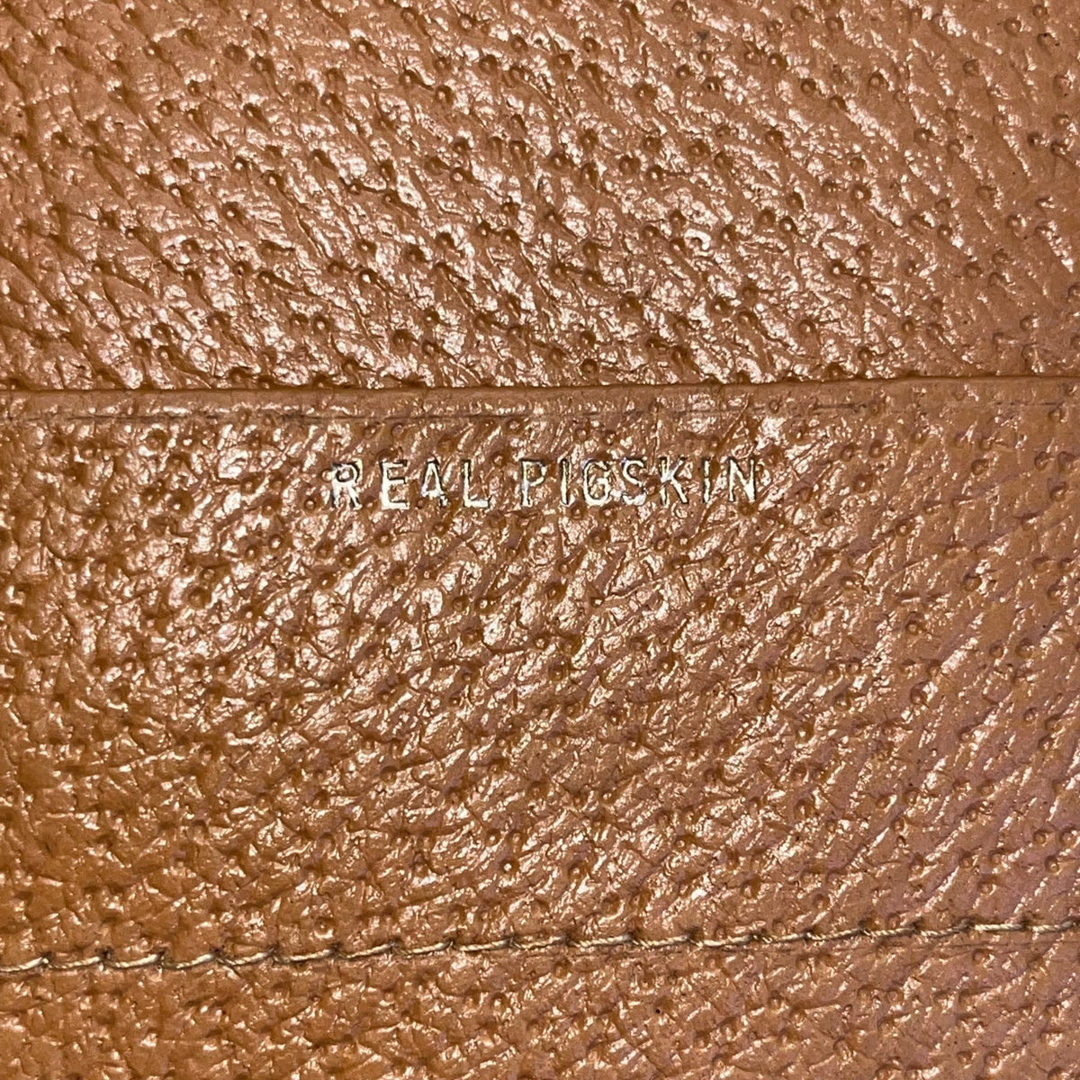 Vintage Handmade Men’s Tan Real Pigskin Card Holder Cover Wallet Size M