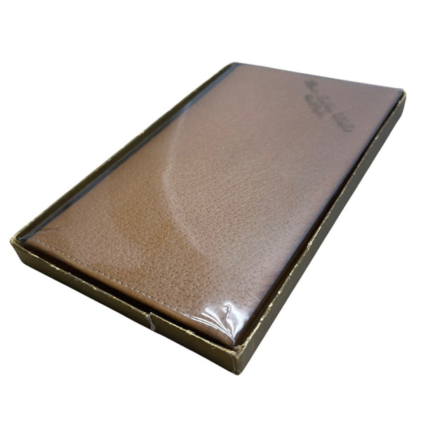 Vintage Handmade Men’s Tan Real Pigskin Card Holder Cover Wallet Size M