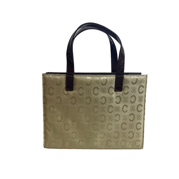 Allegro Women's Beige Signature Canvas Hand Clutch Bag Mirror And Wallet  New