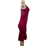 Emerald Sundae Women’s Red Stretchable Sleeveless Bodycon Dress Sz S NWT