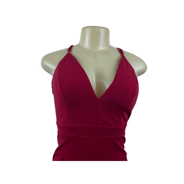 Emerald Sundae Women’s Red Stretchable Sleeveless Bodycon Dress Sz S NWT