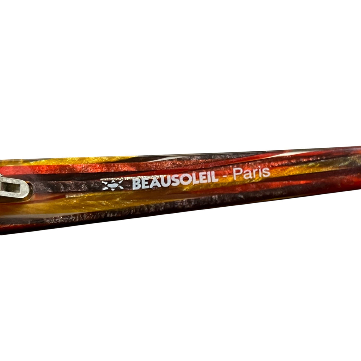 Beausoleil Womens Tortoiseshell Acetate Oval Sunglasses 56mm Hand Made In France