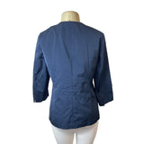 Lafayette 148 New York Womens Navy Zip-Up Jacket Sz 12