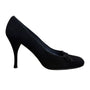 Stuart Weitzman Women’s Black Suede With Bow Accent Stiletto Heels Size 6.5M