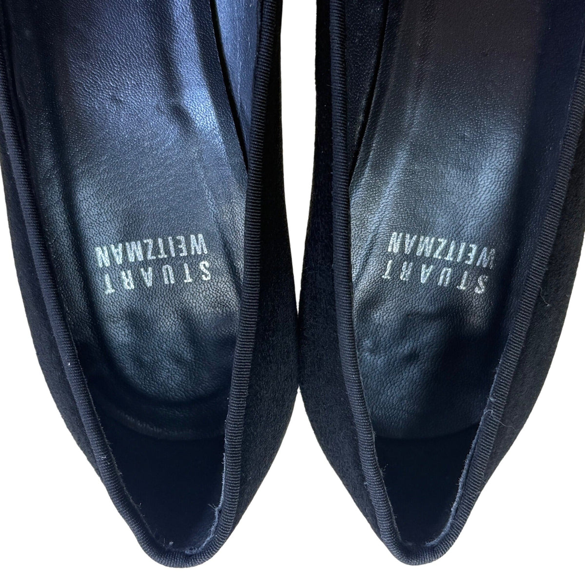 Stuart Weitzman Women’s Black Suede With Bow Accent Stiletto Heels Size 6.5M
