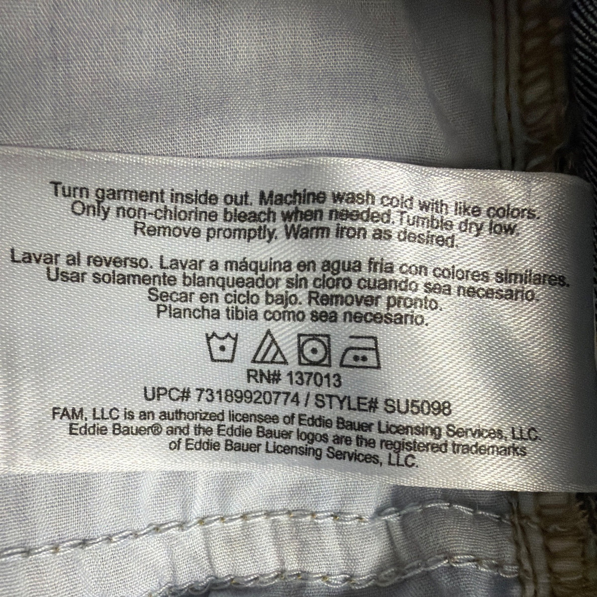 Eddie Bauer Womens Dark Blue Denim Cotton/Spandex Straight-Leg Jeans Size 12