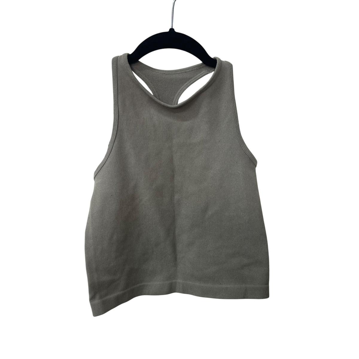 Free People Intimately Womens Gray Nylon Blend Ribbed High Neck Racerback Tank Top XS/S