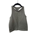 Free People Intimately Womens Gray Nylon Blend Ribbed High Neck Racerback Tank Top XS/S