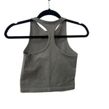 Free People Intimately Womens Gray Nylon Blend Ribbed High Neck Racerback Tank Top XS/S