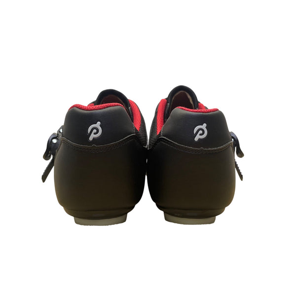 Peloton Black & Red Cycling Shoes With Adhesive & Buckle Closure Size M13/W14