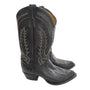 Tony Lama Mens Black Leather Western Boots Size 9 D