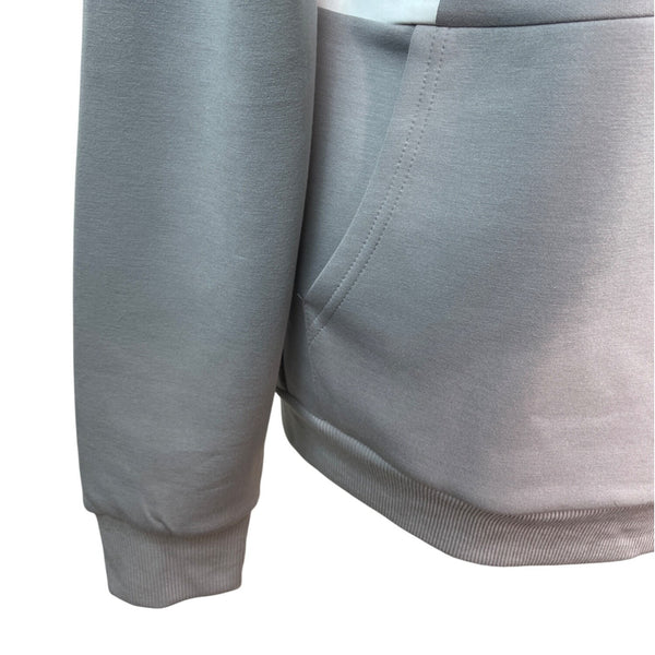 Castro Men's Grey Long Sleeve Hoodie With White Initials Sz S - New