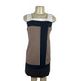 Banana Republic Womens Colorblock Sleeveless Dress Brown/Black/White Size 4