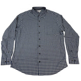 Peter Millar Mens Blue & Gray Checkered Button-Up Shirt Size XL
