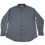 Peter Millar Mens Blue & Gray Checkered Button-Up Shirt Size XL
