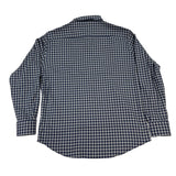 Peter Millar Mens Blue & Gray Checkered Button-Up Shirt Size XL