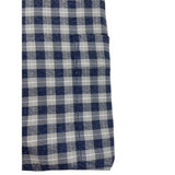Peter Millar Mens Blue & Gray Checkered Button-Up Shirt Size XL