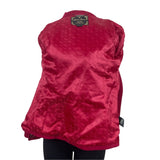 Guess Jeans Womens Red Hooded Peacoat Jacket With Button Accents & Pockets Sz XS