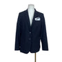 Banana Republic Women Navy Long & Lean Wool-Blend Blazer Classic Look Size 10