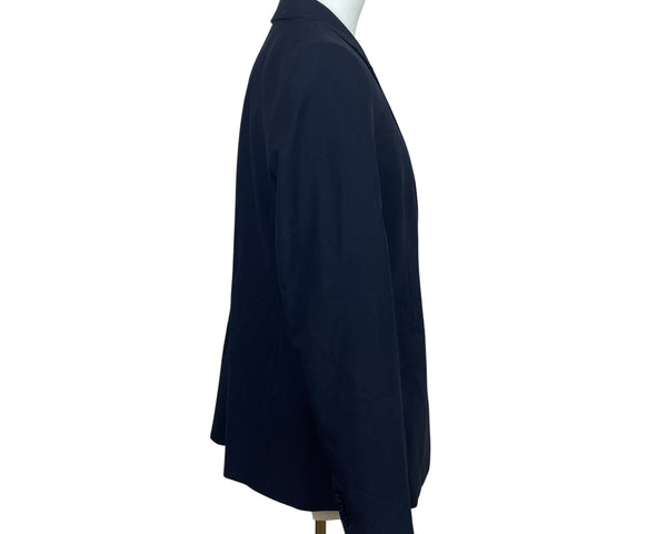 Banana Republic Women Navy Long & Lean Wool-Blend Blazer Classic Look Size 10