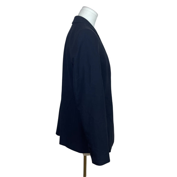 Banana Republic Women Navy Long & Lean Wool-Blend Blazer Classic Look Size 10