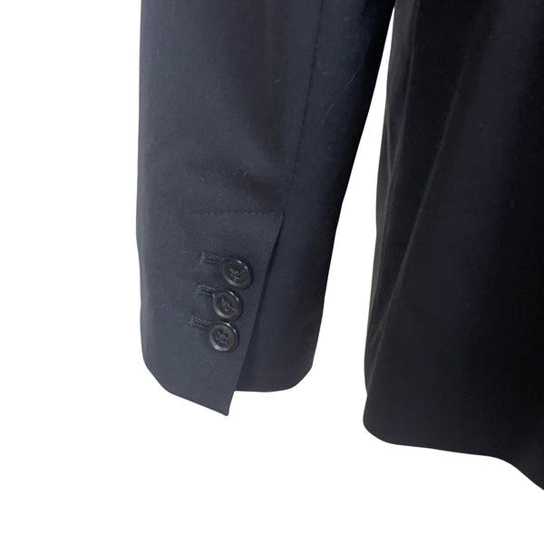 Banana Republic Women Navy Long & Lean Wool-Blend Blazer Classic Look Size 10